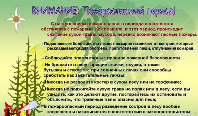 Внимание! Пожароопасный период!